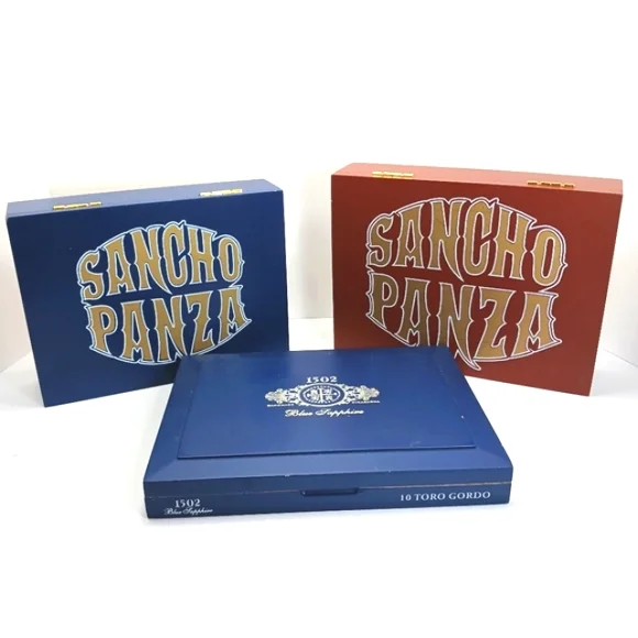 Premier CIGAR BOXES Lot of 3 Blue & Brown Suave Accents/Storage EUC - Picture 14 of 14